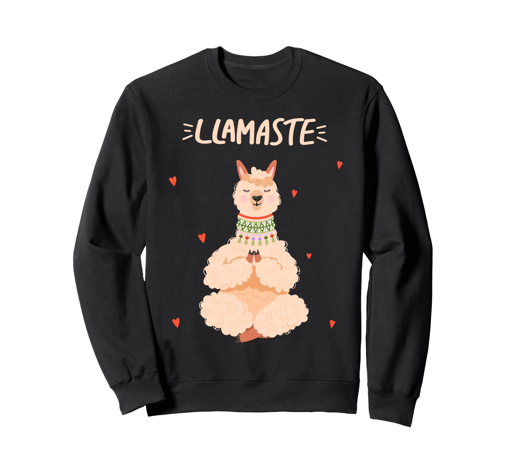 Funny Llamaste Llama Yoga Sweatshirt - Fun Novelty Design Men Women - T-Shirt, Sweatshirt, Hoodie