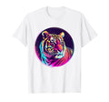 Tiger 80S Synthwave Africa Tiger T-Shirt - Fun Novelty Design for Adults - T-Shirt, Sweatshirt, Hoodie