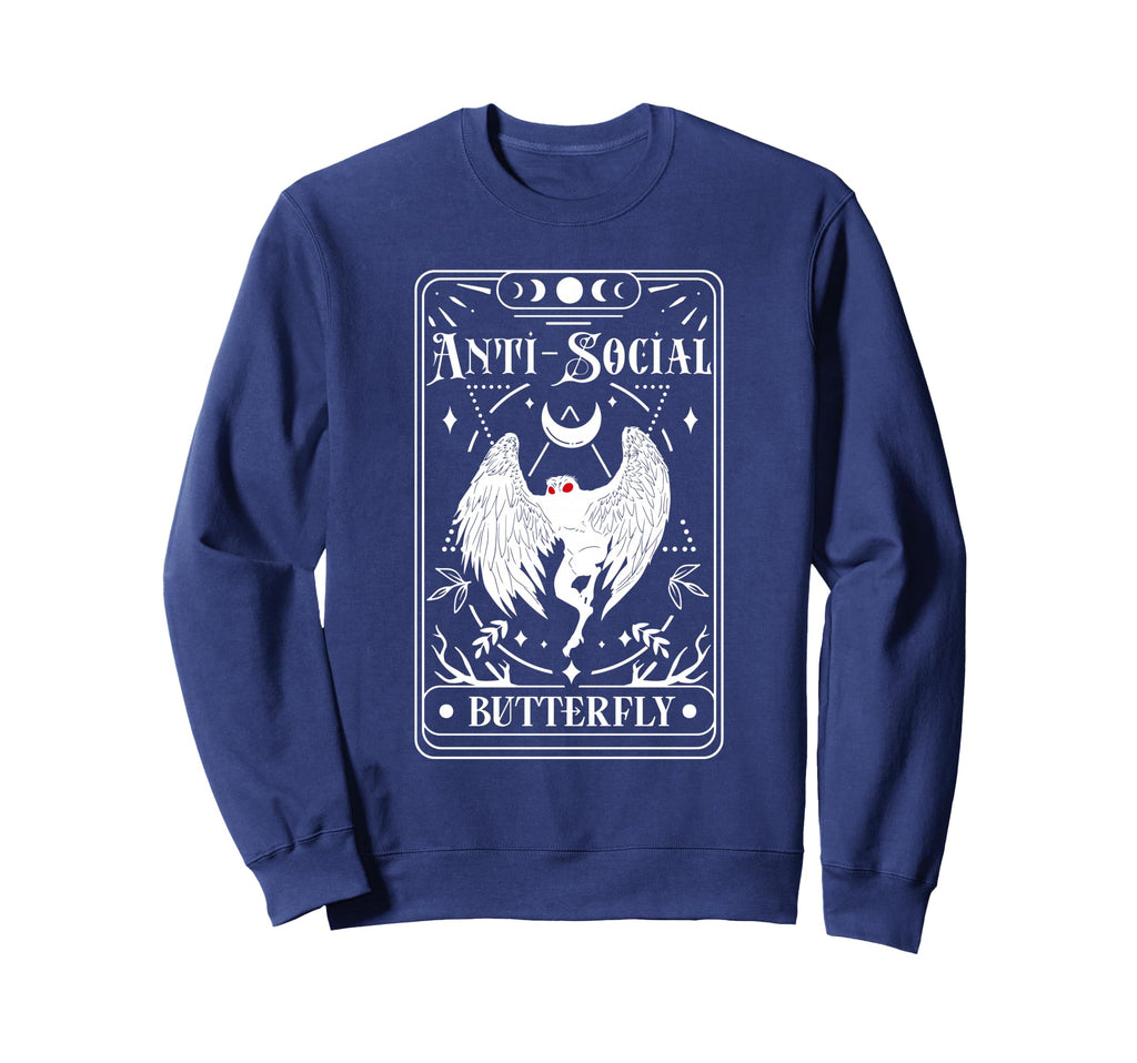 Introvert Emporium Mothman Tarot Card Sweatshirt - Streetwear Style Unisex - T-Shirt, Sweatshirt, Hoodie