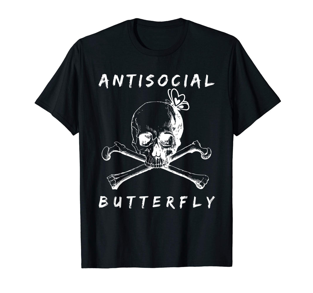 Antisocial Butterfly Funny Novelty T-Shirt - Streetwear Style Men Women - T-Shirt, Sweatshirt, Hoodie