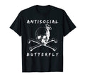 Antisocial Butterfly Funny Novelty T-Shirt - Streetwear Style Men Women - T-Shirt, Sweatshirt, Hoodie