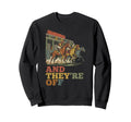 And Theyre Off Starting Gate Horse Sweatshirt - Unique Graphic Men Women - T-Shirt, Sweatshirt, Hoodie