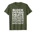 Block Unfriend Delete Unfollow T-Shirt - Minimalist Print for Adults - T-Shirt, Sweatshirt, Hoodie