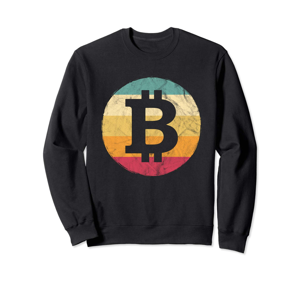 Bitcoin Cryptocurrency Distressed Sweatshirt - Graphic Print Unisex - T-Shirt, Sweatshirt, Hoodie