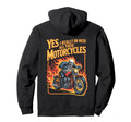Funny Motorcycle Riding Biker Outfit Hoodie - Streetwear Style Men Women - T-Shirt, Sweatshirt, Hoodie