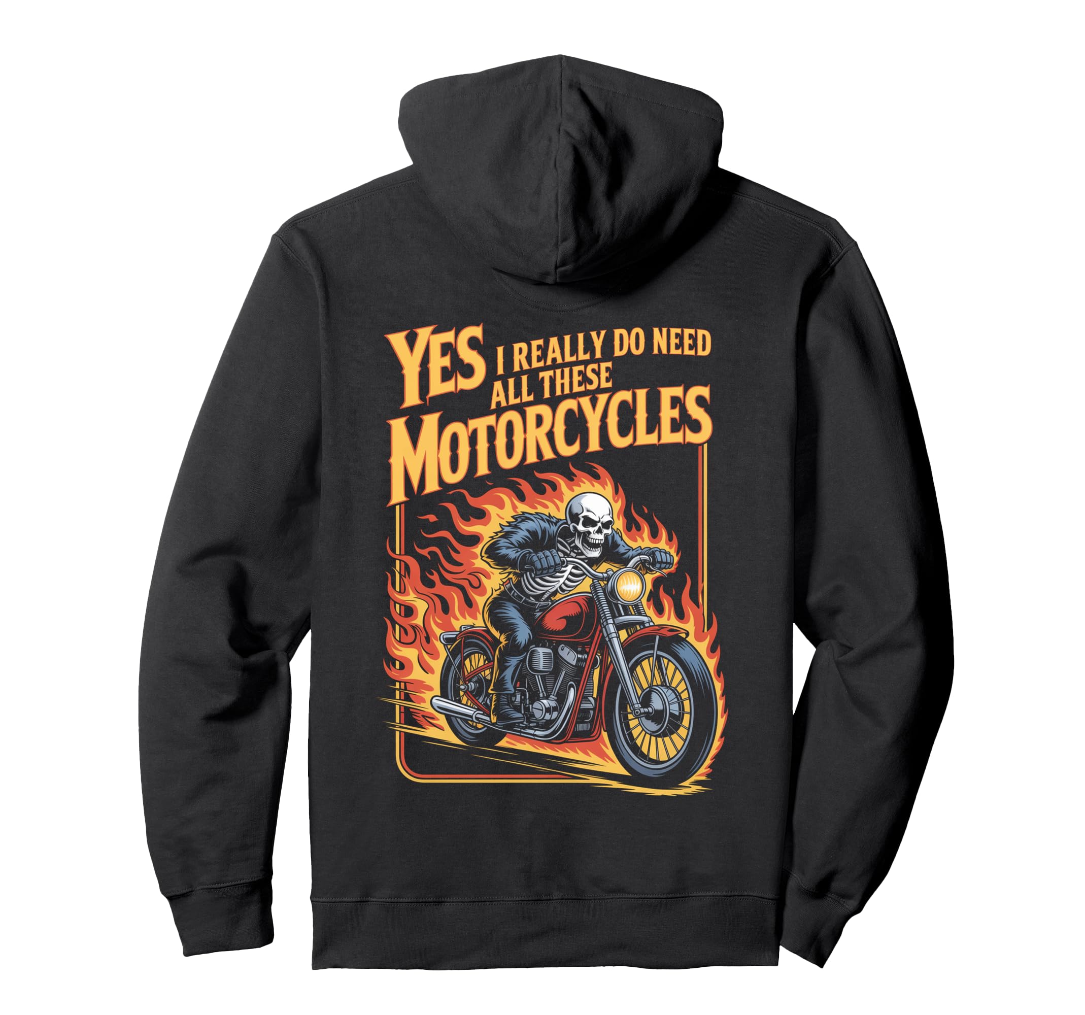 Funny Motorcycle Riding Biker Outfit Hoodie - Streetwear Style Men Women - T-Shirt, Sweatshirt, Hoodie