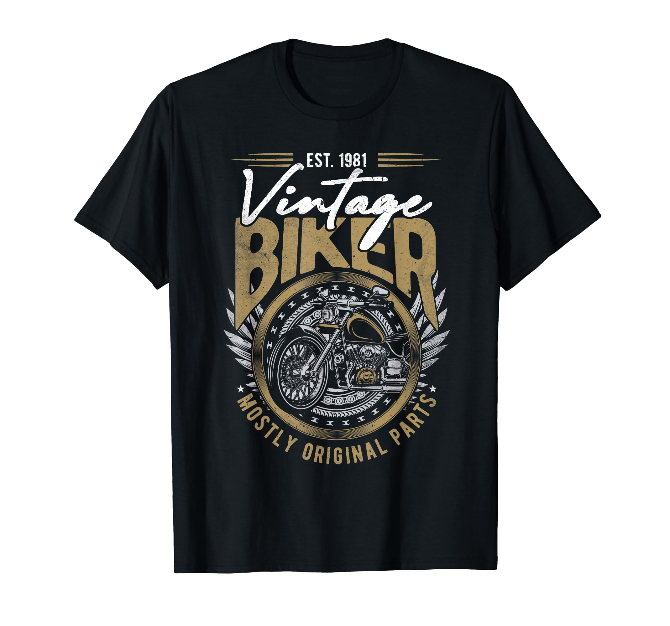 Motorcycle Biker Birthday Born 1981 1981 T-Shirt - Custom Art Print Unisex - T-Shirt, Sweatshirt, Hoodie