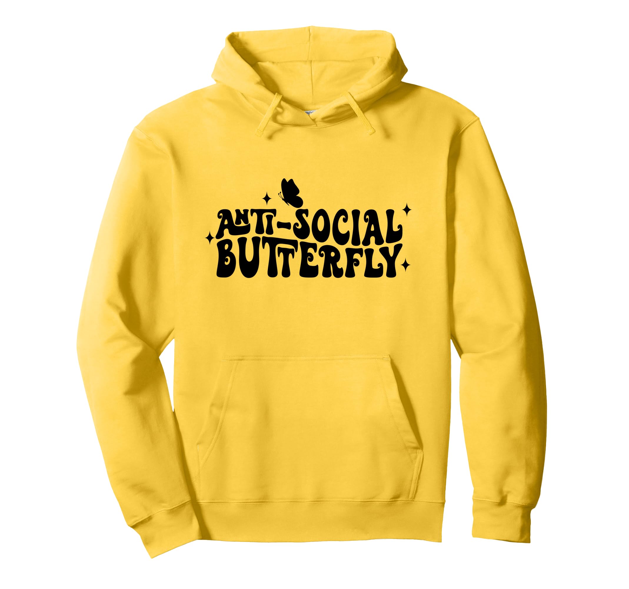 Anti Social Butterfly Introvert Hoodie - Streetwear Style for Adults - T-Shirt, Sweatshirt, Hoodie