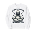 Relax Sloth Meditation Funny Zen Animal Sweatshirt - Graphic Print Unisex - T-Shirt, Sweatshirt, Hoodie