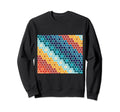 Colorful Floral Mosaic Hexagon Sweatshirt - Casual Everyday Wear Unisex - T-Shirt, Sweatshirt, Hoodie