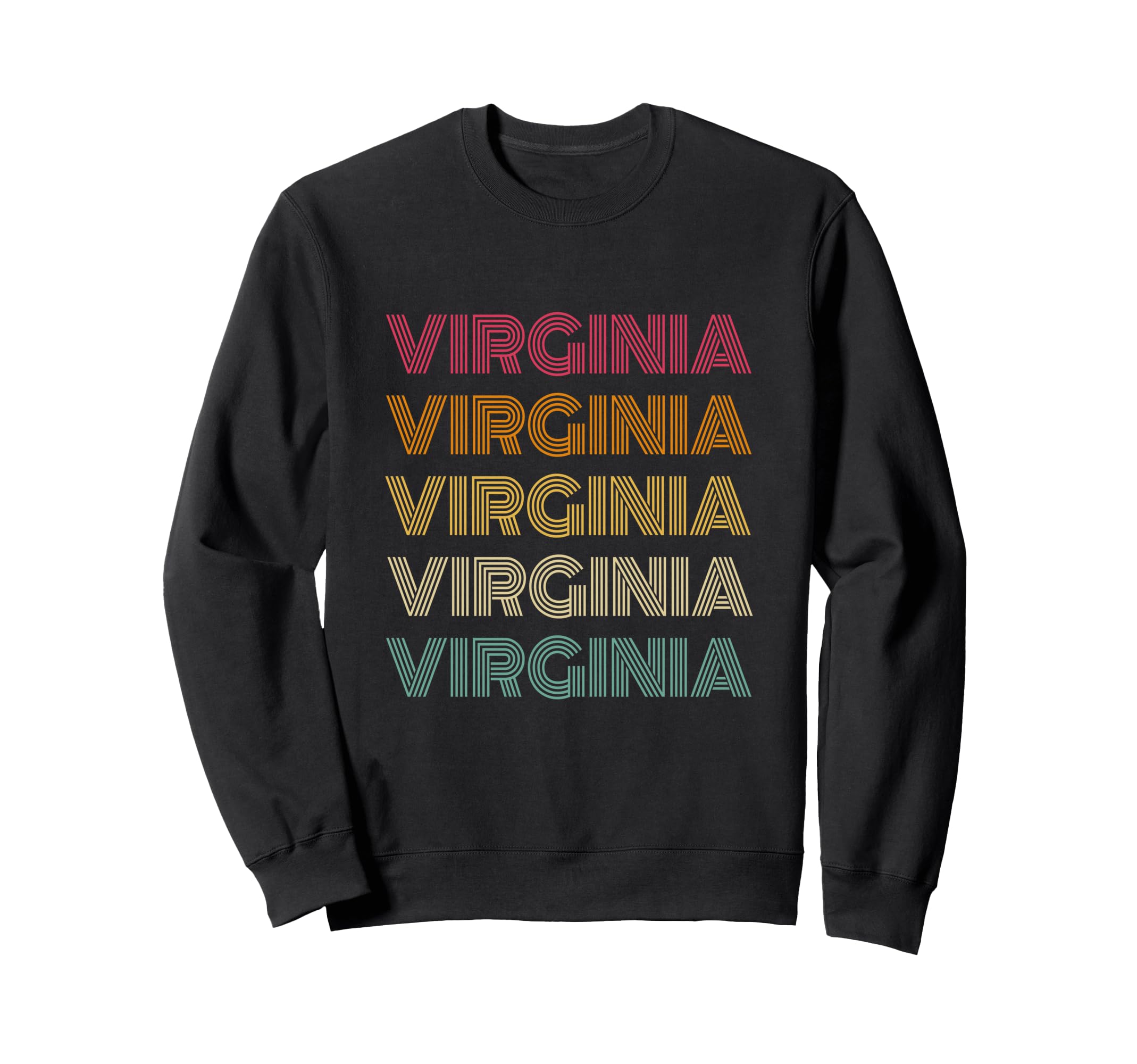 Virginia 70S 80S Throwback Sweatshirt - Casual Everyday Wear for Adults - T-Shirt, Sweatshirt, Hoodie