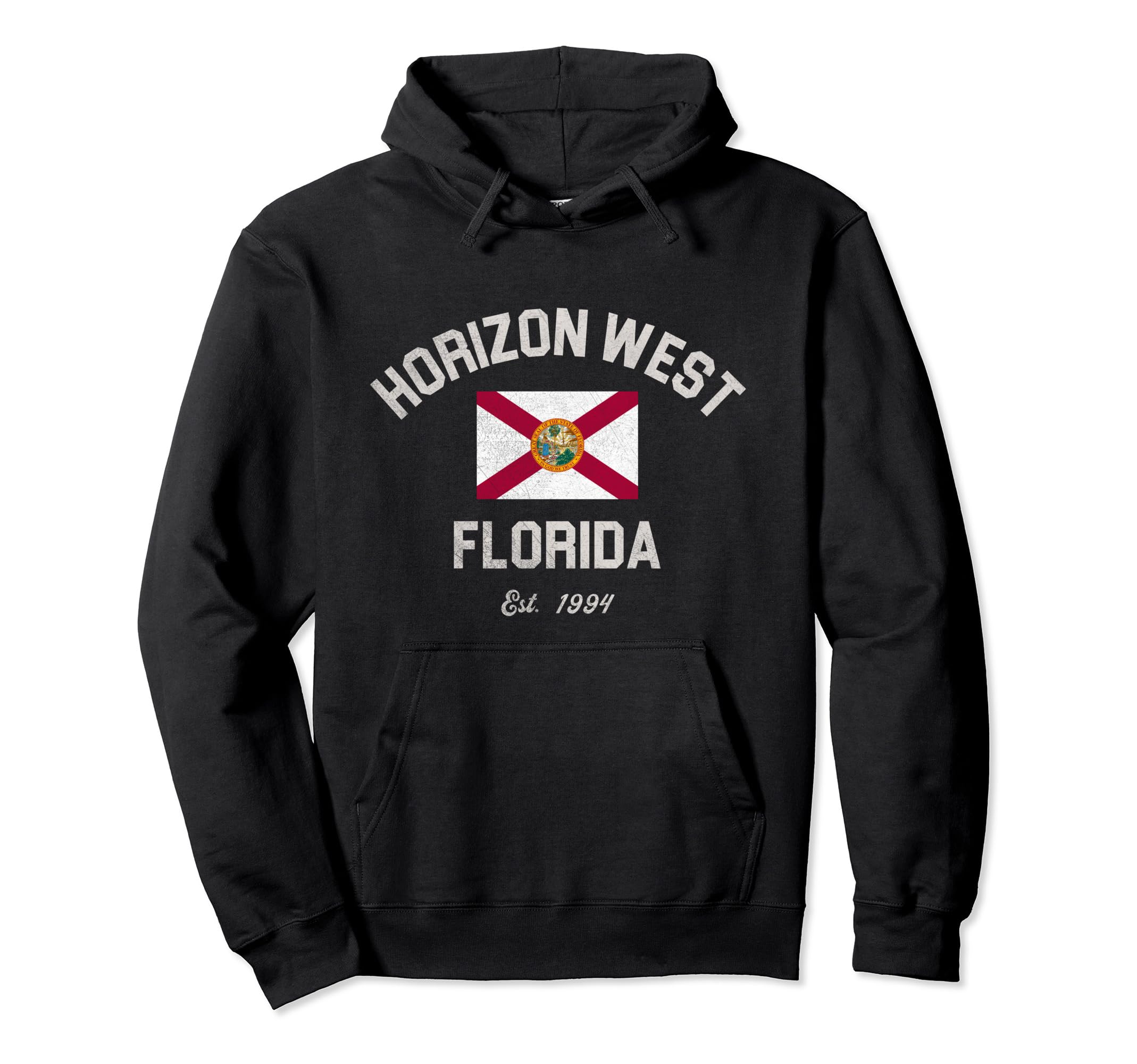 Horizon West Florida Fl Flag Hoodie - Unique Graphic for Adults - T-Shirt, Sweatshirt, Hoodie