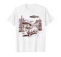 Dachshund Ufo Western Alien 90S Cowboy T-Shirt - Minimalist Print Unisex - T-Shirt, Sweatshirt, Hoodie