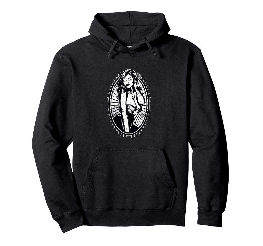 Pin Up Tattoo Art Hoodie - Custom Art Print Men Women - T-Shirt, Sweatshirt, Hoodie