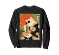 Groovy Cat Ramen Japanese 80S 70S Sweatshirt - Fun Novelty Design Unisex - T-Shirt, Sweatshirt, Hoodie