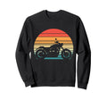 Motorcycle And Sunset Nostalgic Sweatshirt - Aesthetic Graphic Men Women - T-Shirt, Sweatshirt, Hoodie