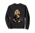 Pinup Biker Motorcycle Rider Sweatshirt - Aesthetic Graphic Men Women - T-Shirt, Sweatshirt, Hoodie