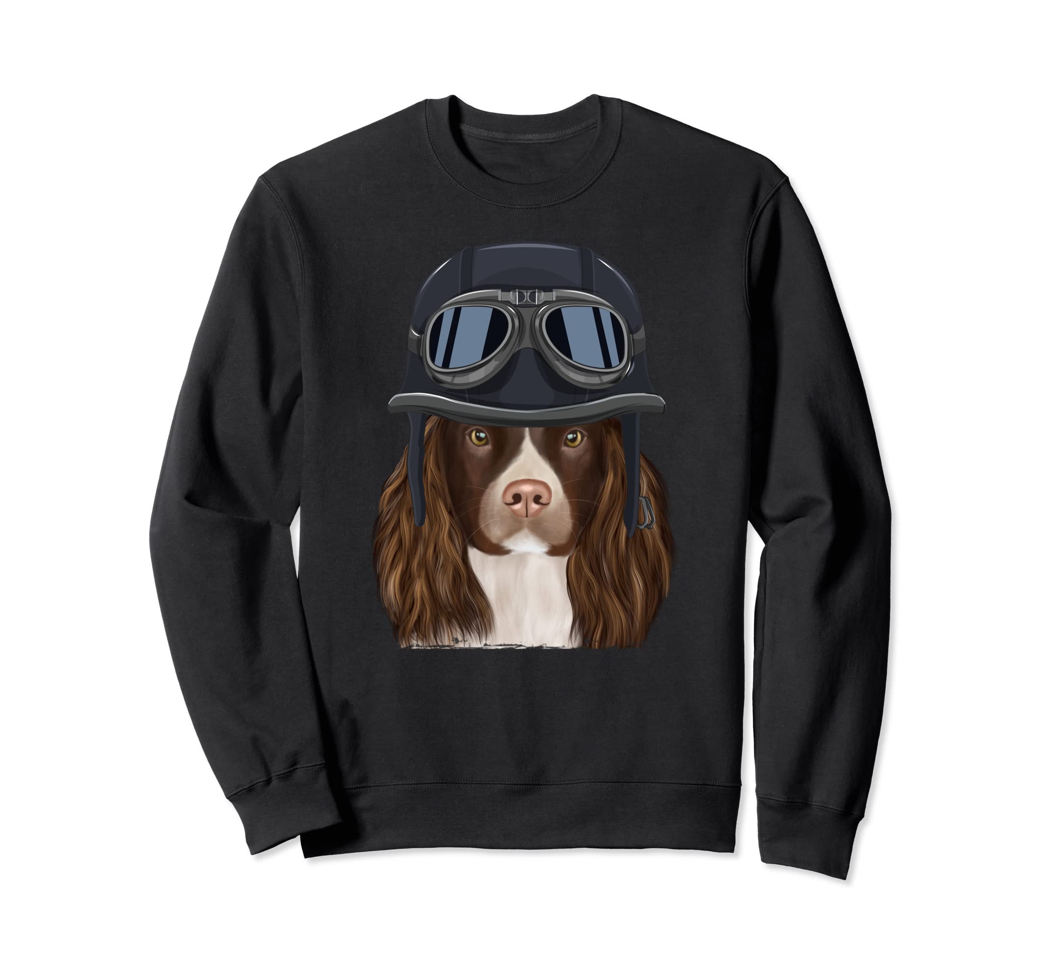 Funny Motorcycle Helmet English Sweatshirt - Custom Art Print for Adults - T-Shirt, Sweatshirt, Hoodie
