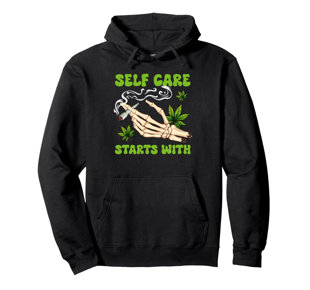 Cannabis Weed Smoking Stoner Babe 420 Hoodie - Novelty Apparel Men Women - T-Shirt, Sweatshirt, Hoodie