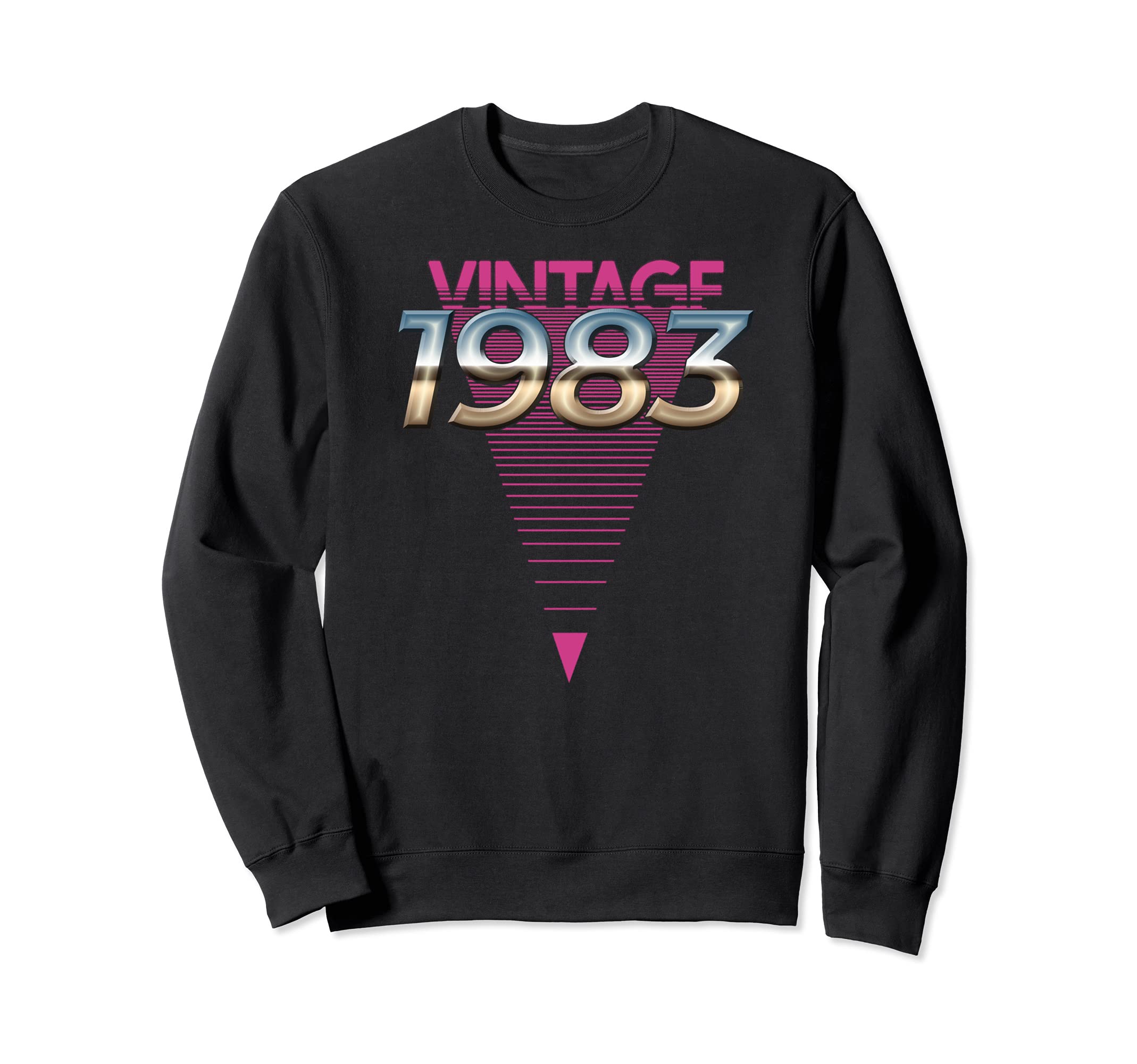 1983 80S Synthwave Triangle Sweatshirt - Novelty Apparel Men Women - T-Shirt, Sweatshirt, Hoodie