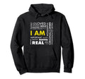 Positive Words Affirmation I Am Growth Hoodie - Graphic Print for Adults - T-Shirt, Sweatshirt, Hoodie