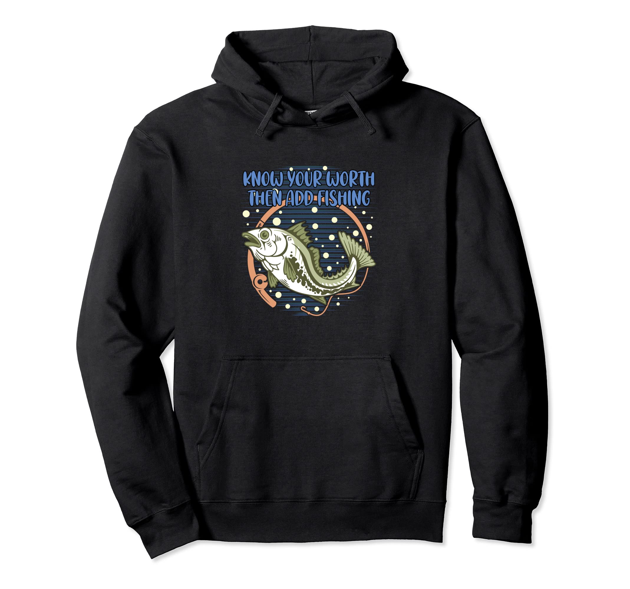 Know Worth Add Fish Self Love Lifestyle Hoodie - Novelty Apparel Unisex - T-Shirt, Sweatshirt, Hoodie