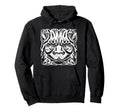 Geometric Cat Head Distressed Hoodie - Graphic Print for Adults - T-Shirt, Sweatshirt, Hoodie