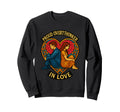 Proud Overthinker Love Stained Sweatshirt - Casual Everyday Wear Men Women - T-Shirt, Sweatshirt, Hoodie