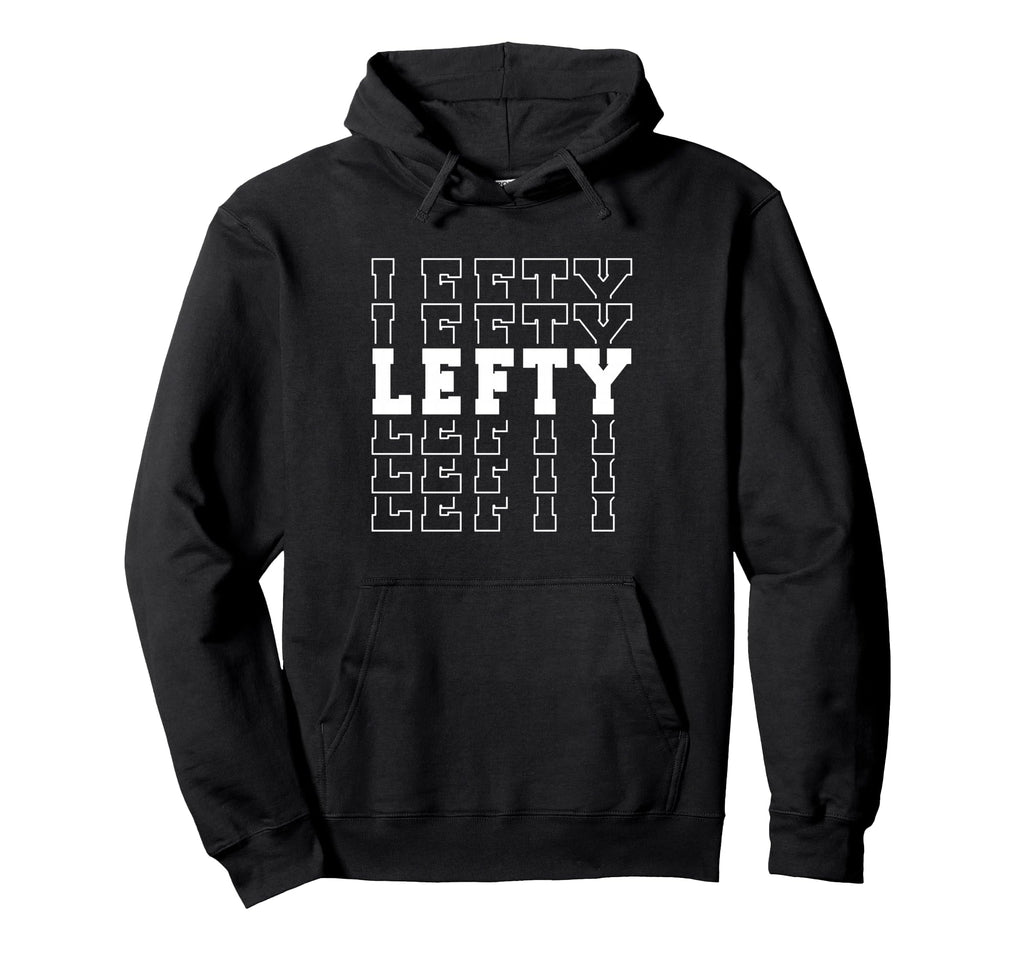 Baseball Softball Lefty Left Handed Hoodie - Minimalist Print Unisex - T-Shirt, Sweatshirt, Hoodie