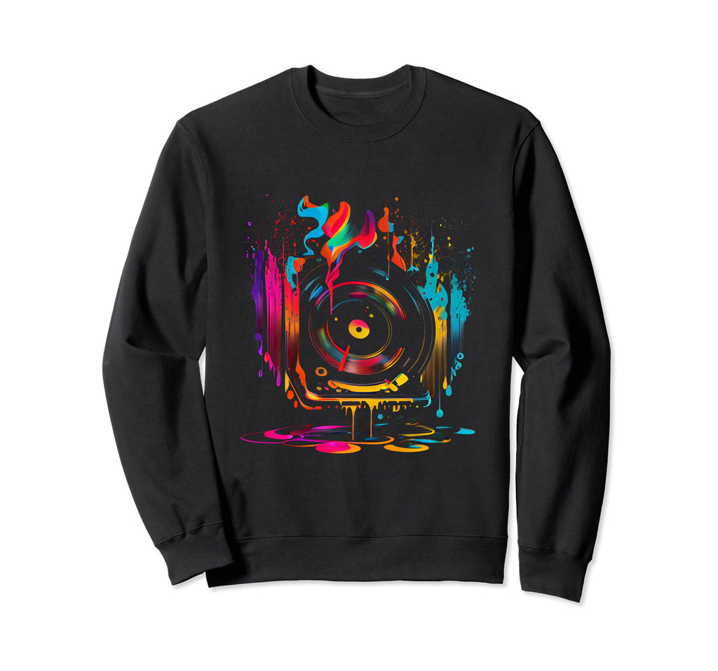 Vinyl Record 80S 90S Sweatshirt - Minimalist Print Unisex - T-Shirt, Sweatshirt, Hoodie