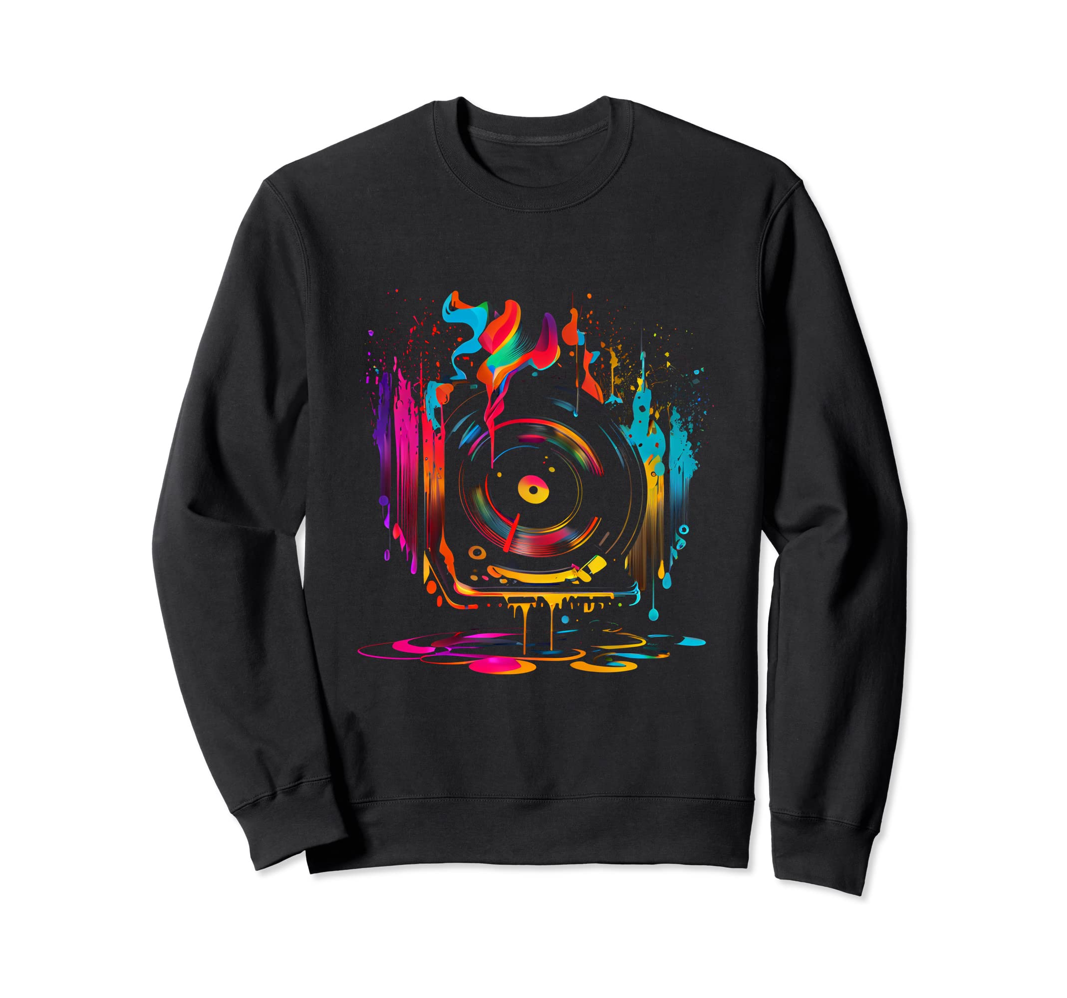 Vinyl Record 80S 90S Sweatshirt - Minimalist Print Unisex - T-Shirt, Sweatshirt, Hoodie
