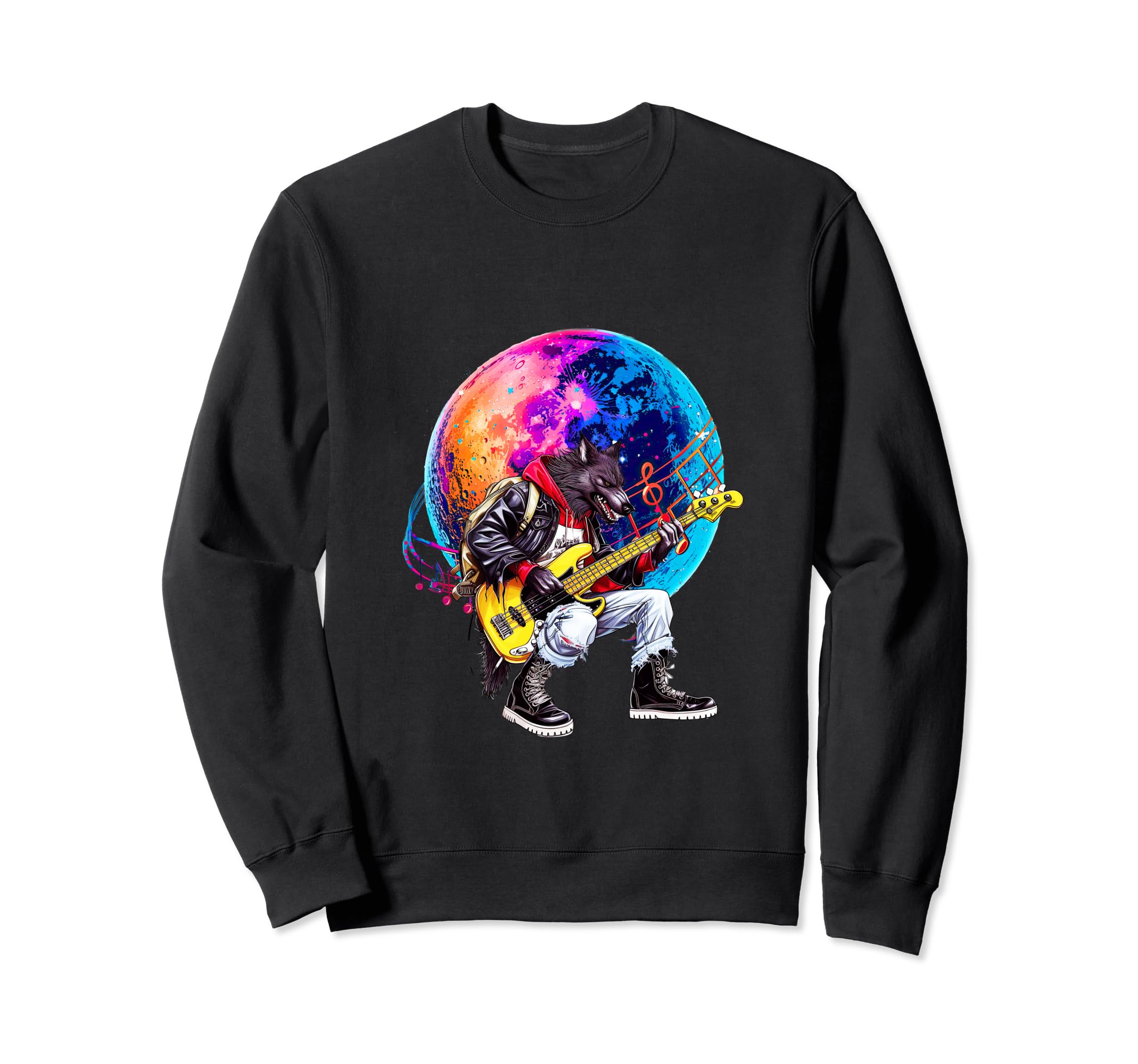 80S 90S Streetwear Scary Rocker Sweatshirt - Unique Graphic Unisex - T-Shirt, Sweatshirt, Hoodie