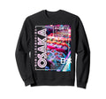 Osaka City 80S Synthwave Sushi Japan Sweatshirt - Unique Graphic Men Women - T-Shirt, Sweatshirt, Hoodie