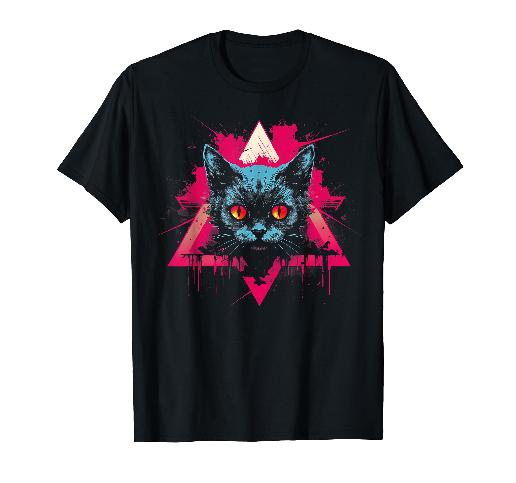 Cat Vaporwave Retrowave Aesthetic T-Shirt - Novelty Apparel Unisex - T-Shirt, Sweatshirt, Hoodie