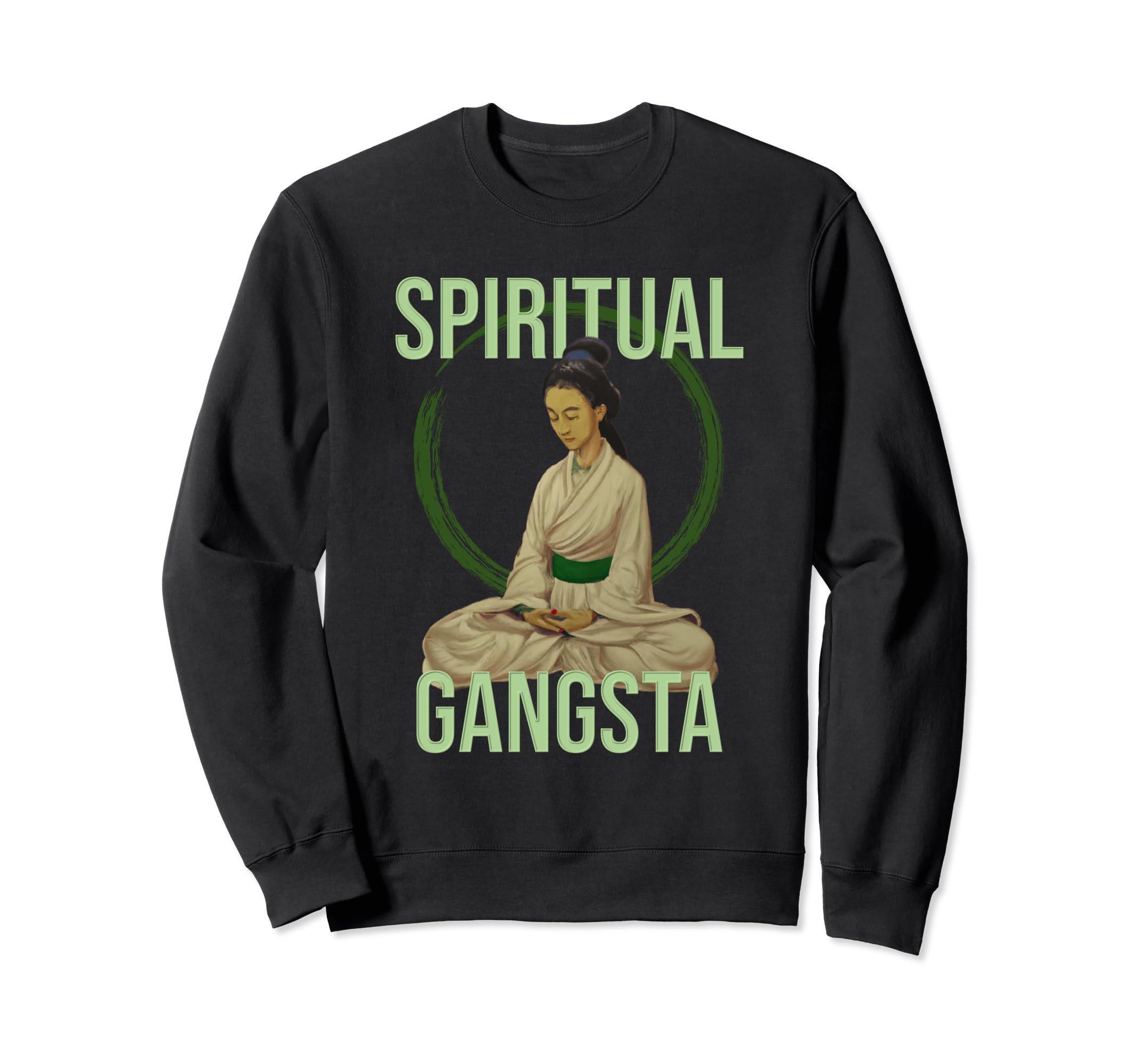 Lotus Position Meditation Yoga Sweatshirt - Fun Novelty Design for Adults - T-Shirt, Sweatshirt, Hoodie