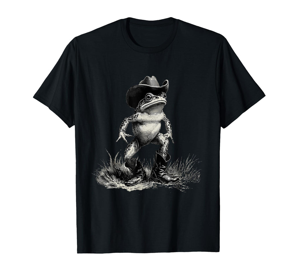 Country Cowboy Frog Toad Rodeo Cowgirl T-Shirt - Trendy Graphic Men Women - T-Shirt, Sweatshirt, Hoodie