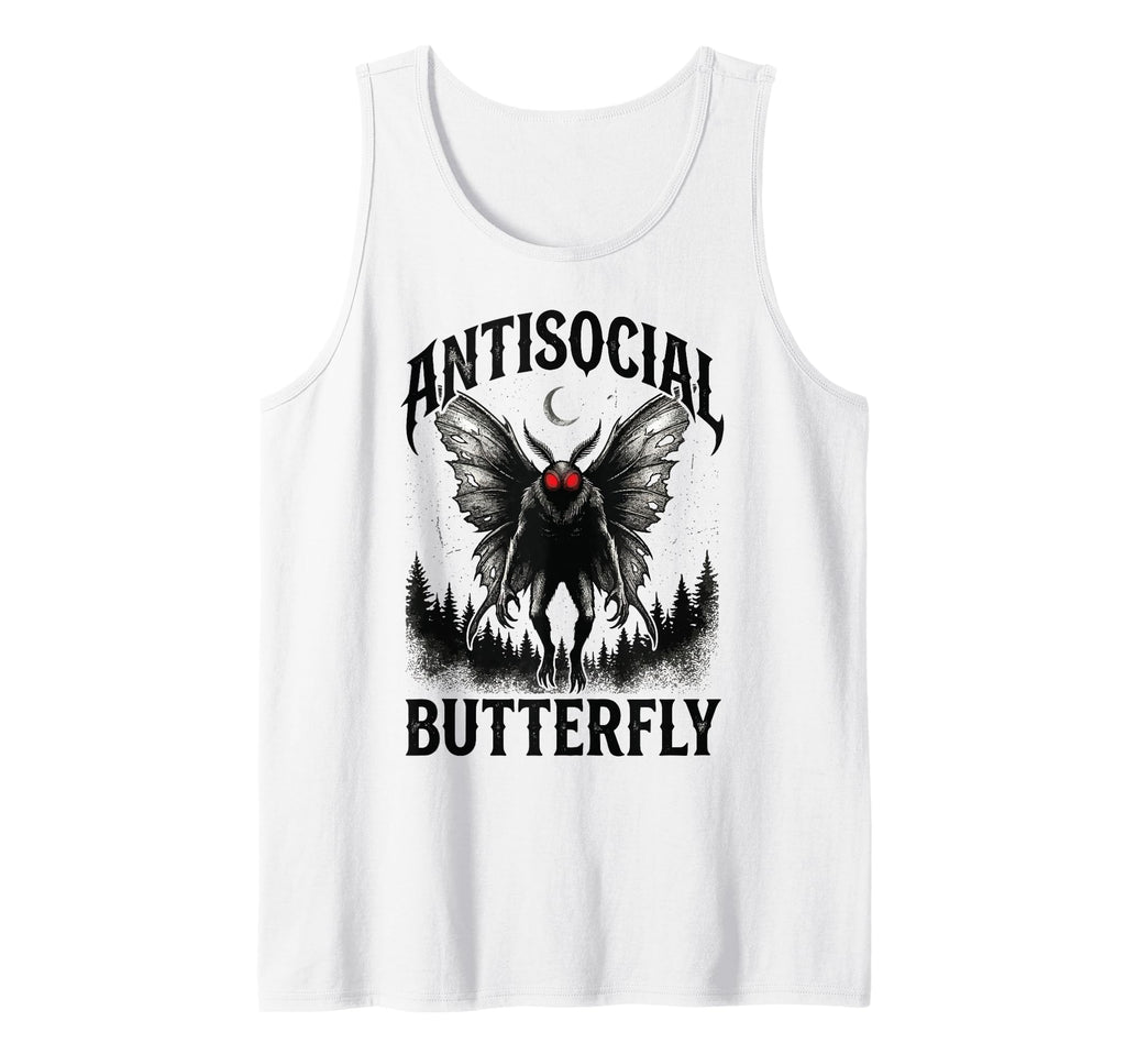 Cryptid Mothman Introvert Funny Hoodie - Minimalist Print Unisex - T-Shirt, Sweatshirt, Hoodie
