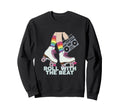 Rollerskates Roll Beat Funny 70S 80S Sweatshirt - Graphic Print for Adults - T-Shirt, Sweatshirt, Hoodie