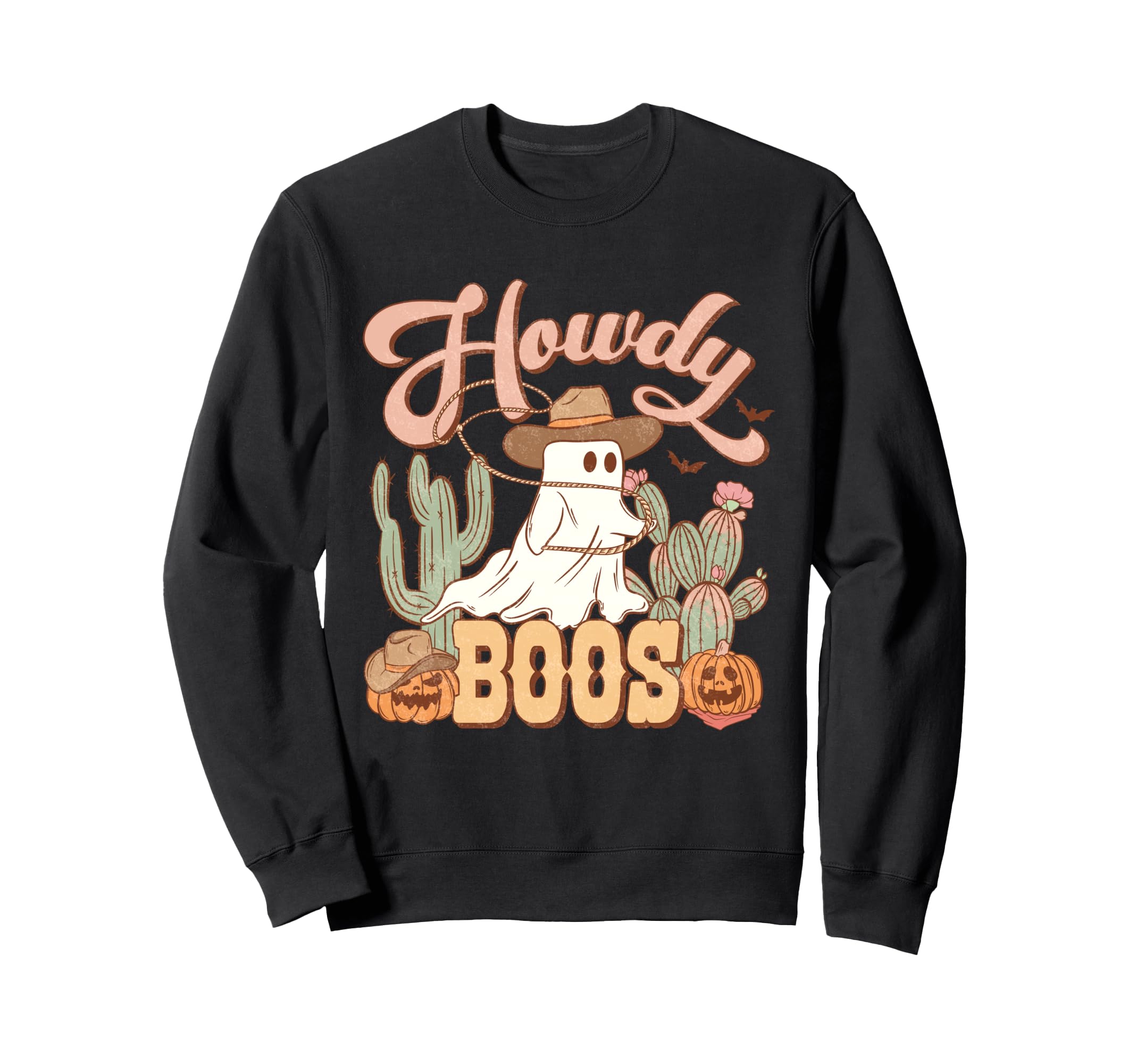 Western Ghost Halloween Howdy Boos Sweatshirt - Unique Graphic Unisex - T-Shirt, Sweatshirt, Hoodie
