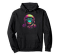 Synthwave Retrowave Monkey Astronaut 1980S Hoodie - Custom Art Print Unisex - T-Shirt, Sweatshirt, Hoodie