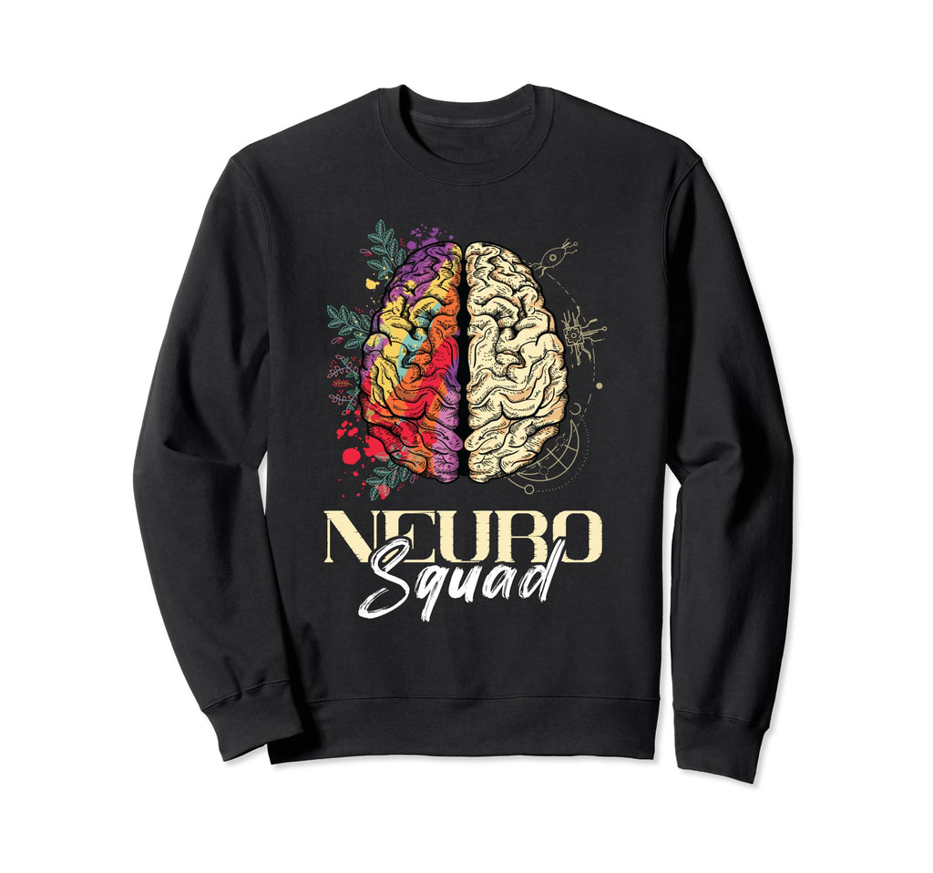 Adhd Neuro Squad Autism Awareness Asd Sweatshirt - Novelty Apparel Unisex - T-Shirt, Sweatshirt, Hoodie