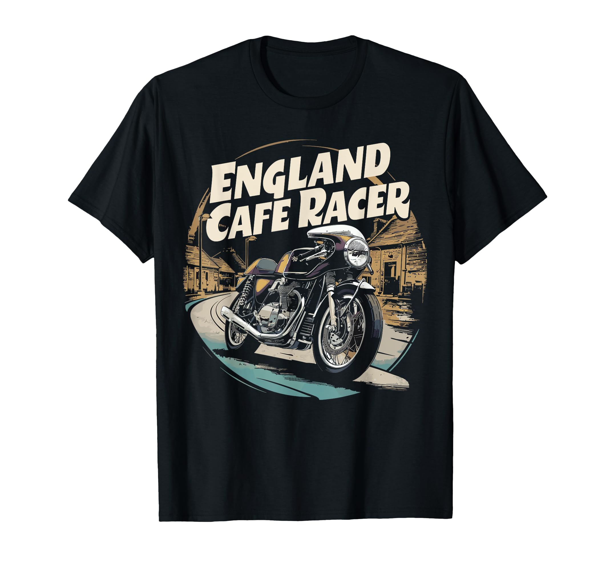 England Cafe Racer Motorcycle Biker And T-Shirt - Streetwear Style Unisex - T-Shirt, Sweatshirt, Hoodie