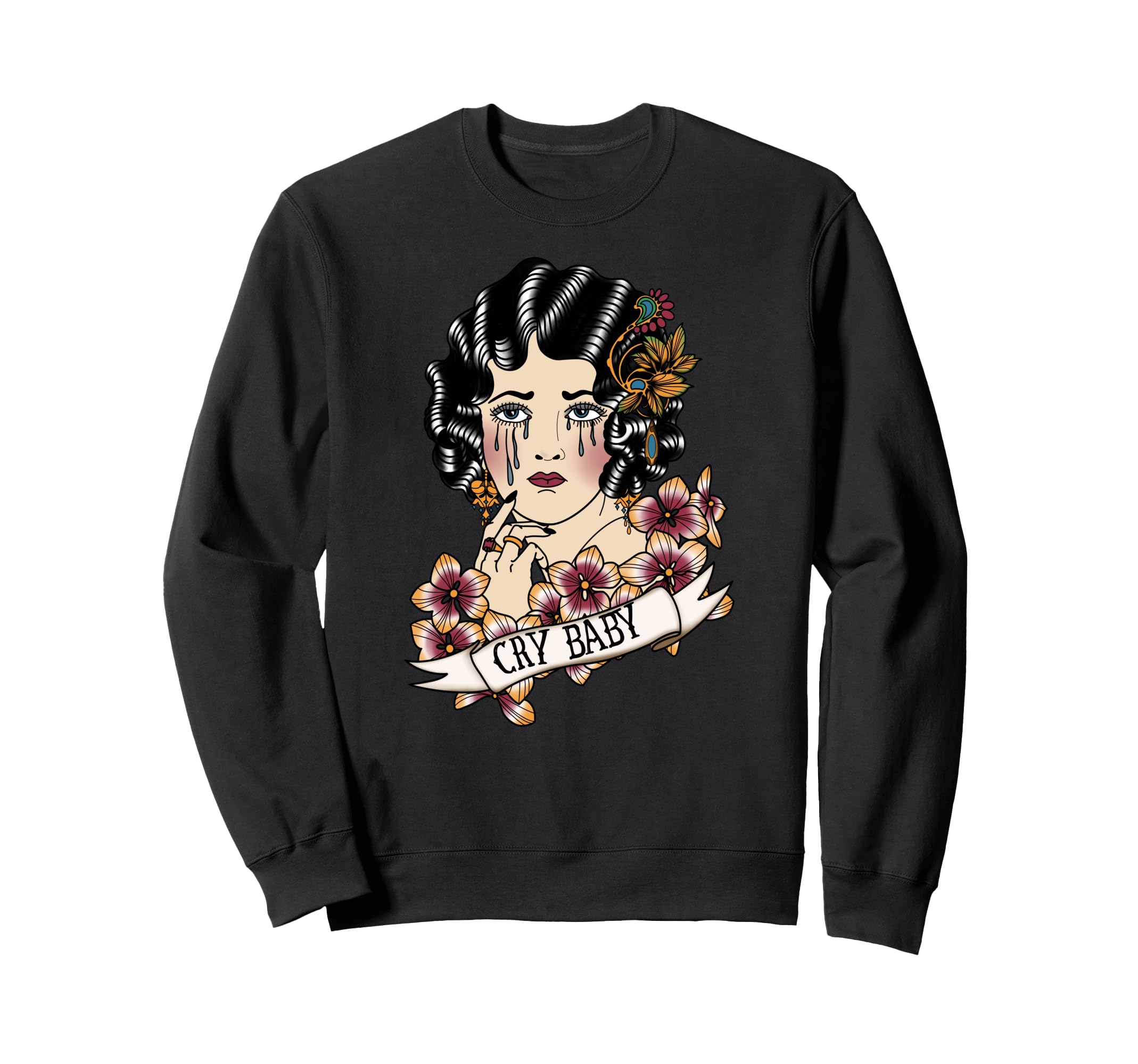 Cry American Traditional Old School Sweatshirt - Unique Graphic Unisex - T-Shirt, Sweatshirt, Hoodie