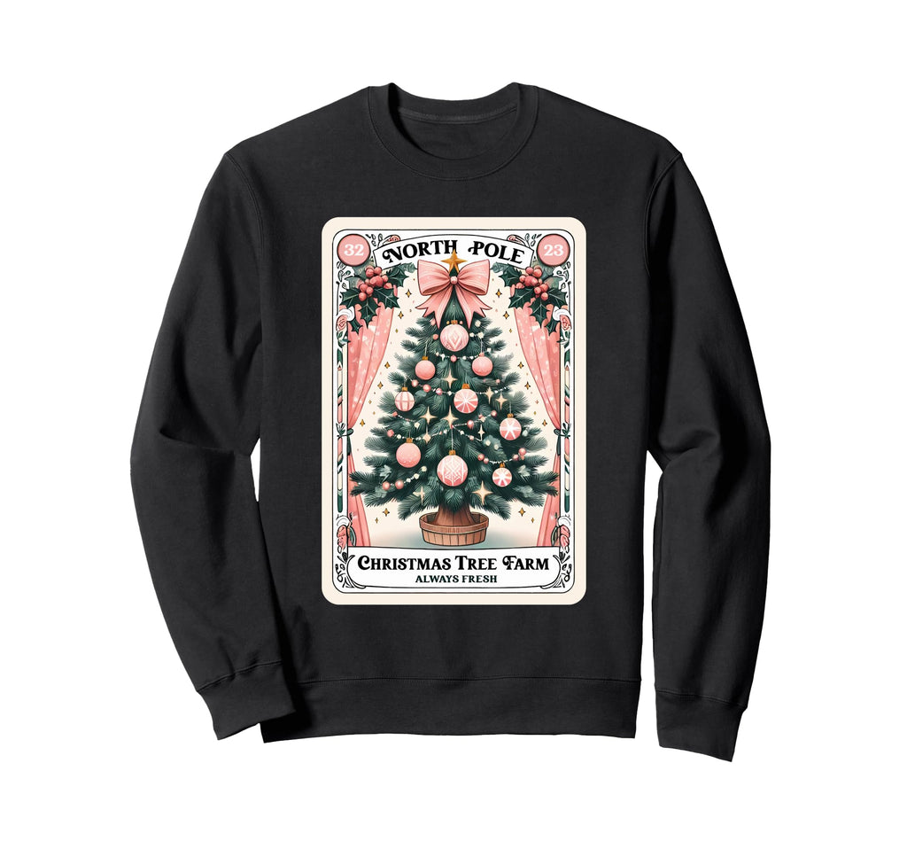 North Pole Tree Farm Tarot Card Sweatshirt - Streetwear Style Unisex - T-Shirt, Sweatshirt, Hoodie
