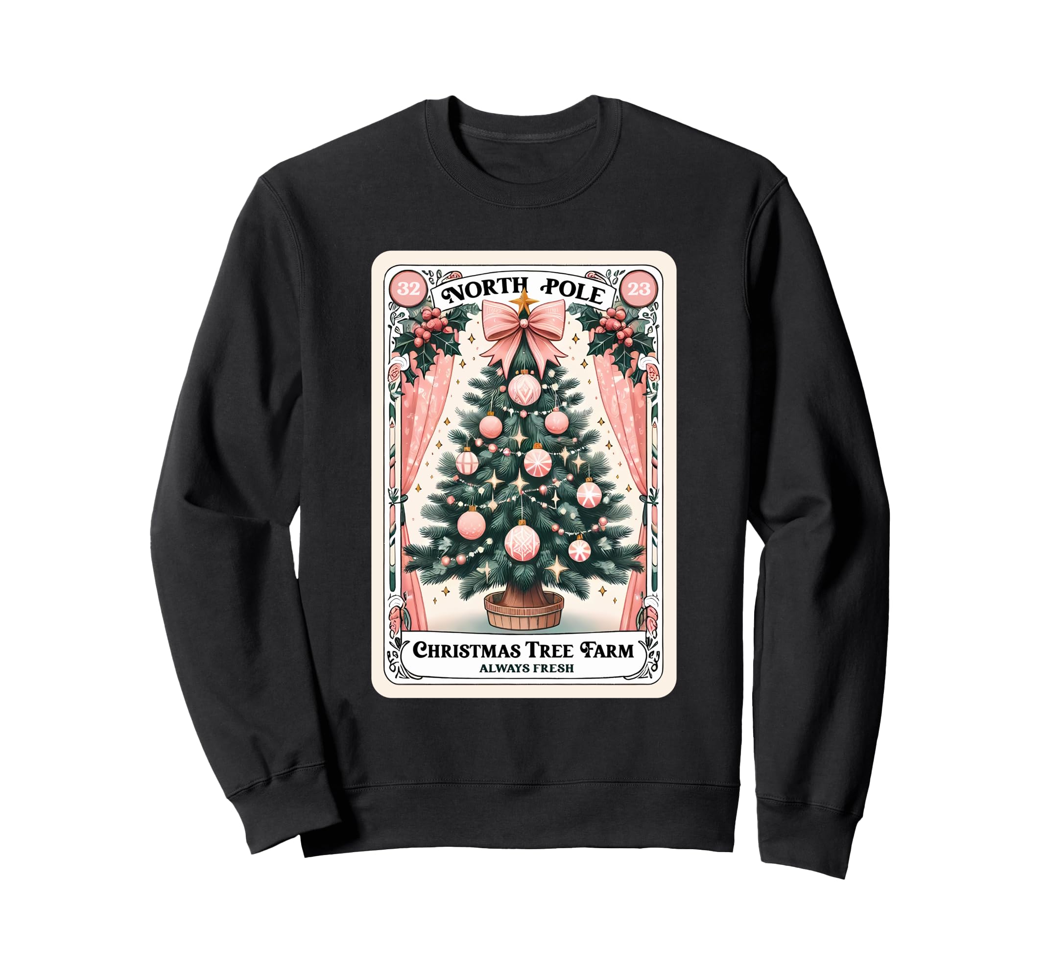 North Pole Tree Farm Tarot Card Sweatshirt - Streetwear Style Unisex - T-Shirt, Sweatshirt, Hoodie