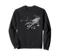 Distressed Heartbeat Scuba Diving Gift Sweatshirt - Novelty Apparel Unisex - T-Shirt, Sweatshirt, Hoodie