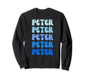 Peter Name Stack Sweatshirt - Graphic Print for Adults - T-Shirt, Sweatshirt, Hoodie