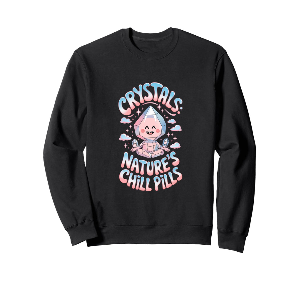 Healing Stone Crystals Energy Sweatshirt - Custom Art Print for Adults - T-Shirt, Sweatshirt, Hoodie