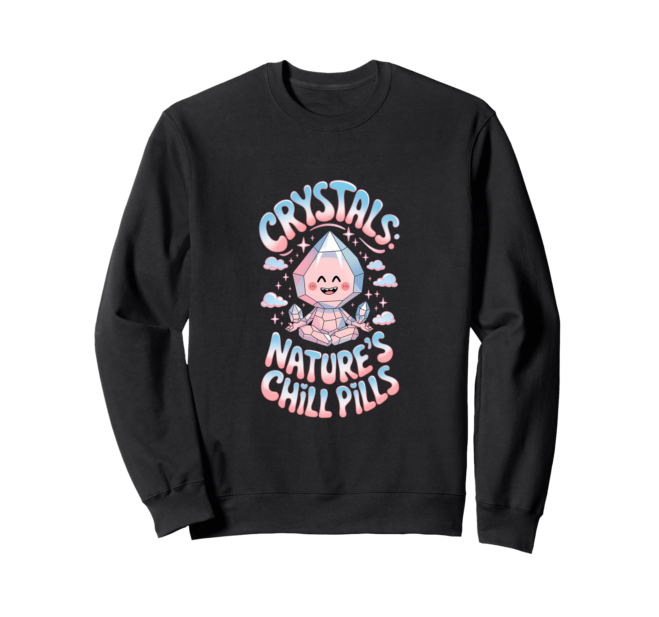 Healing Stone Crystals Energy Sweatshirt - Custom Art Print for Adults - T-Shirt, Sweatshirt, Hoodie