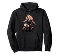 Pinup Biker 1940S Motorcycle Riding Hoodie - Fun Novelty Design for Adults - T-Shirt, Sweatshirt, Hoodie